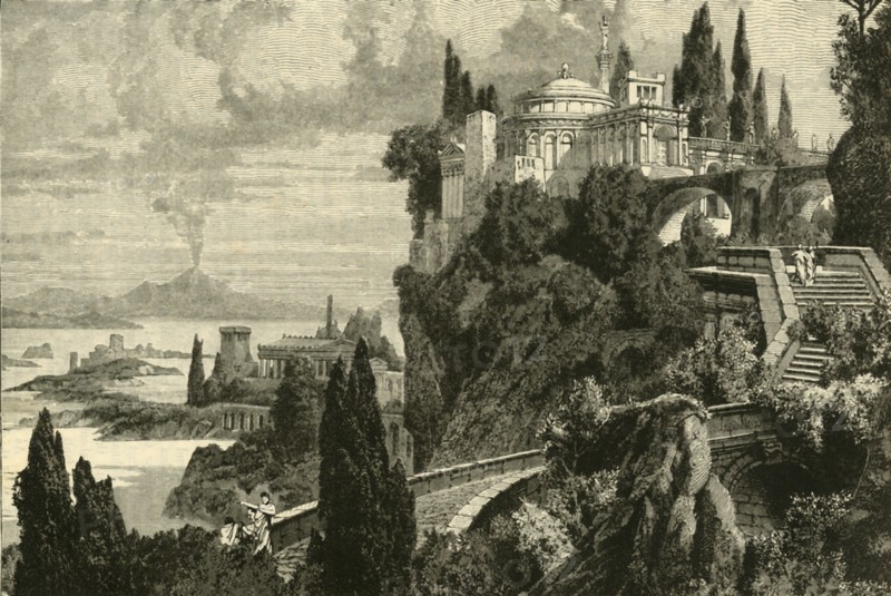 Scenery at Cape Misenum, near Balae', 1890.