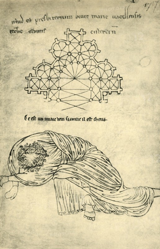 Church plan and sleeping apostle, 1220-1240, (1943).