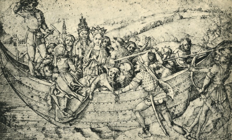 The Martyrdom of Saint Ursula and her companions, c1450, (1943).