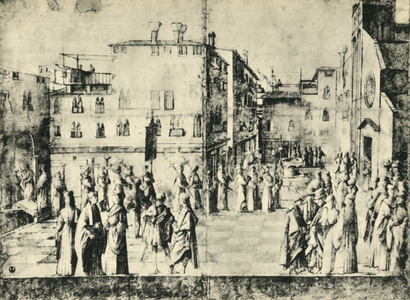 Procession in Venice, mid-late 15th century, (1943).