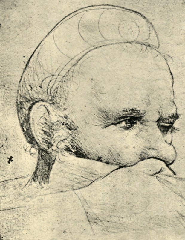 The head of a crossbowman taking aim, 1514-1515, (1943).