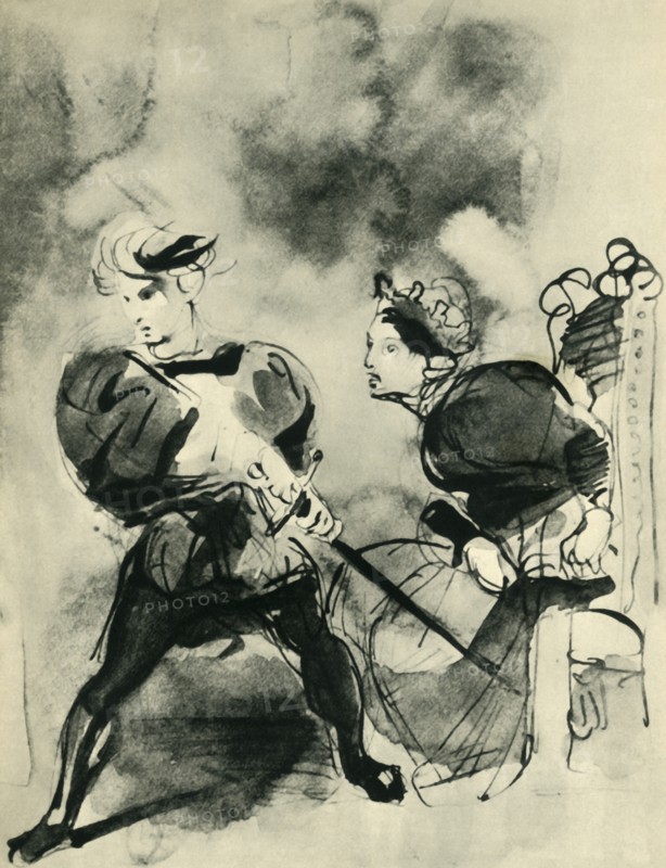 Hamlet and Polonius, c1830s, 1943.
