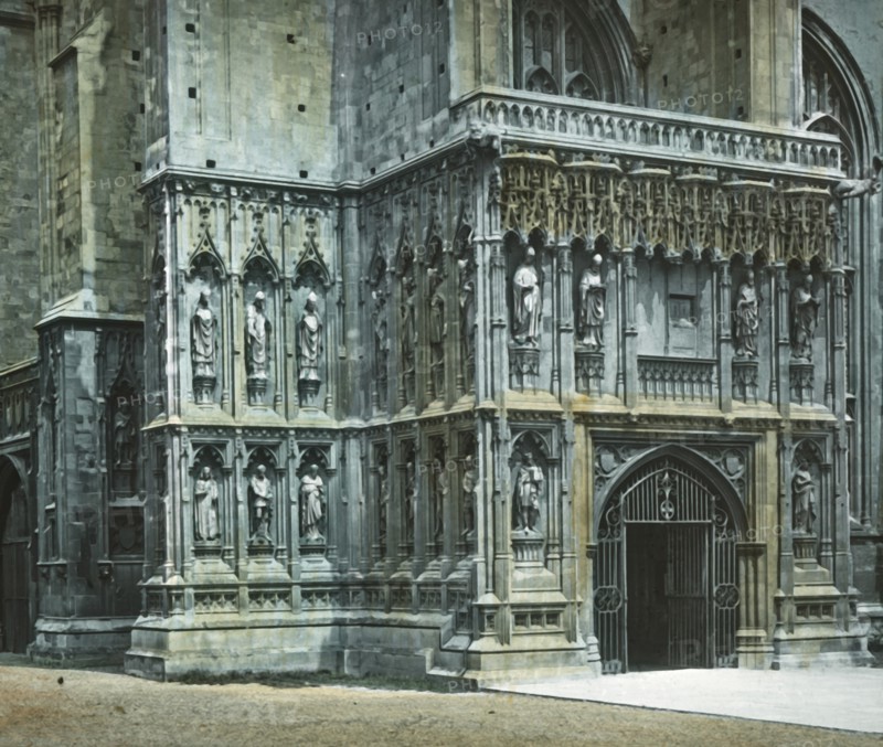 South West Porch, Canterbury Cathedral', c1890.