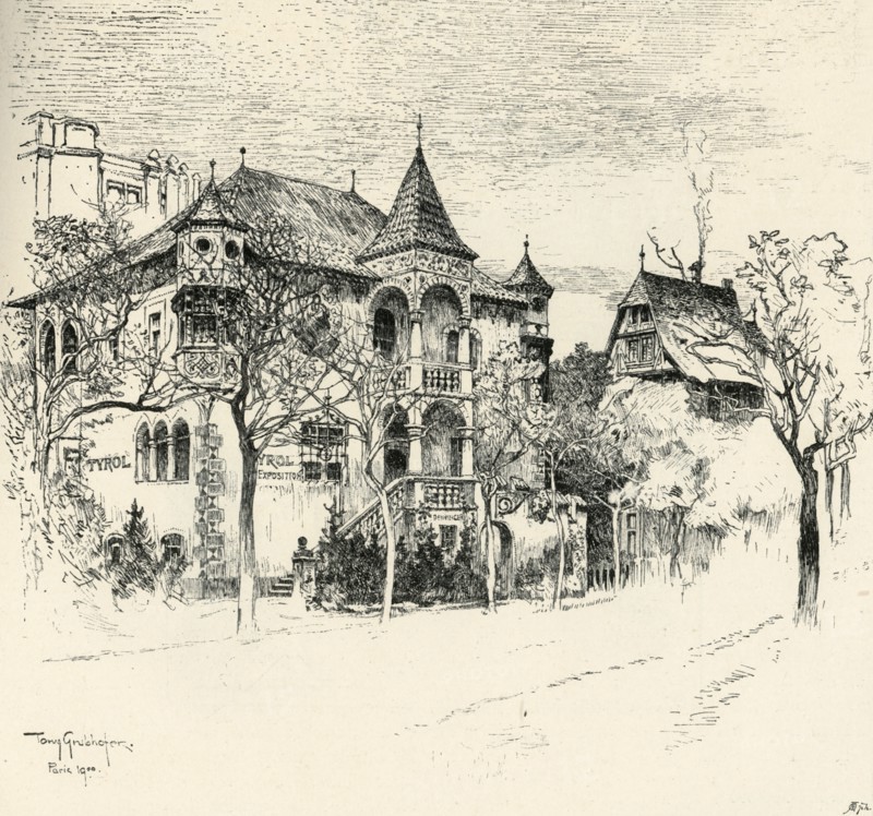 Chateau Tyrolen by Tony Grubhofer', 1900.