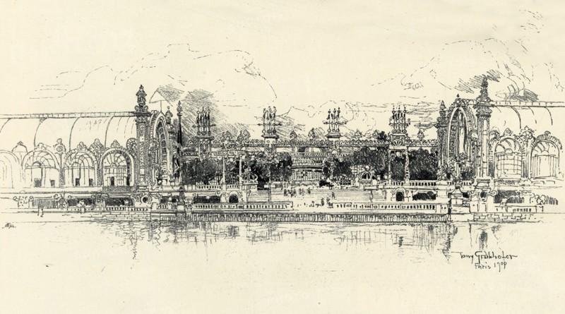 The Pavilions of Horticulture and Forestry by Tony Grubhofer', 1900.