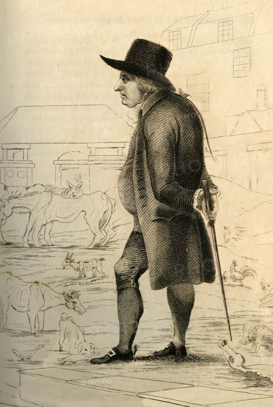 Baron  D'Aguilar - Of Starvation Farm', 1821.