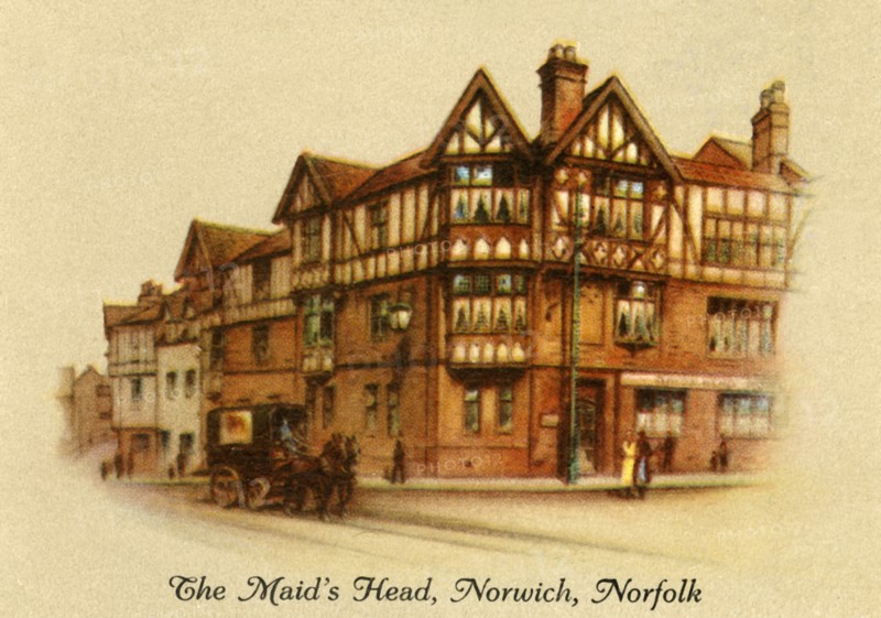 The Maid's Head, Norwich, Norfolk', 1936.