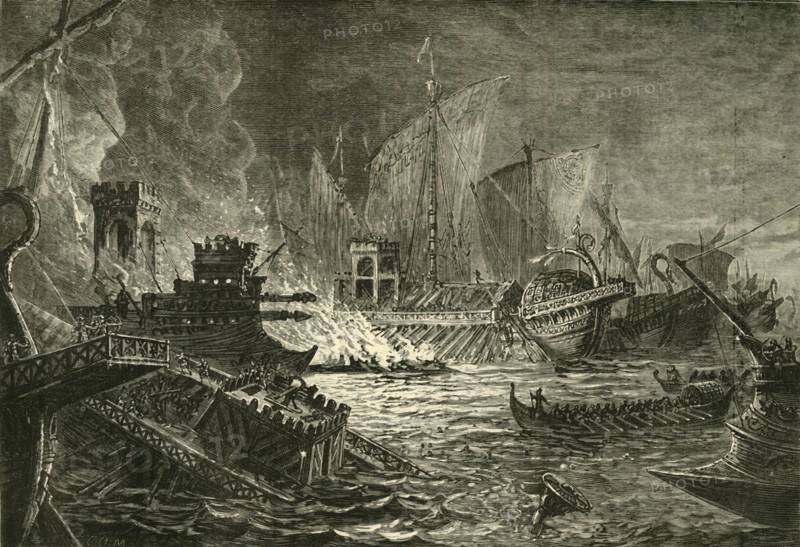 The Battle of Actium', 1890.