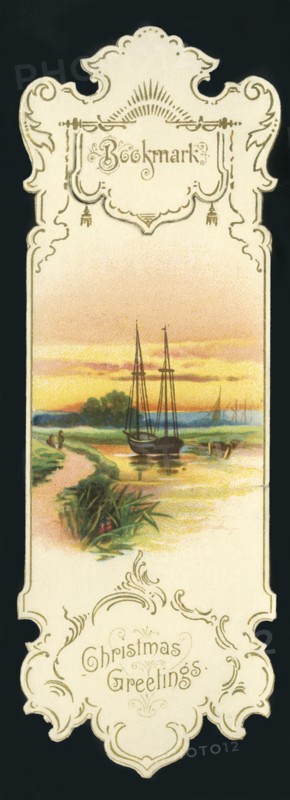 Christmas Greetings - Bookmark', c1900.