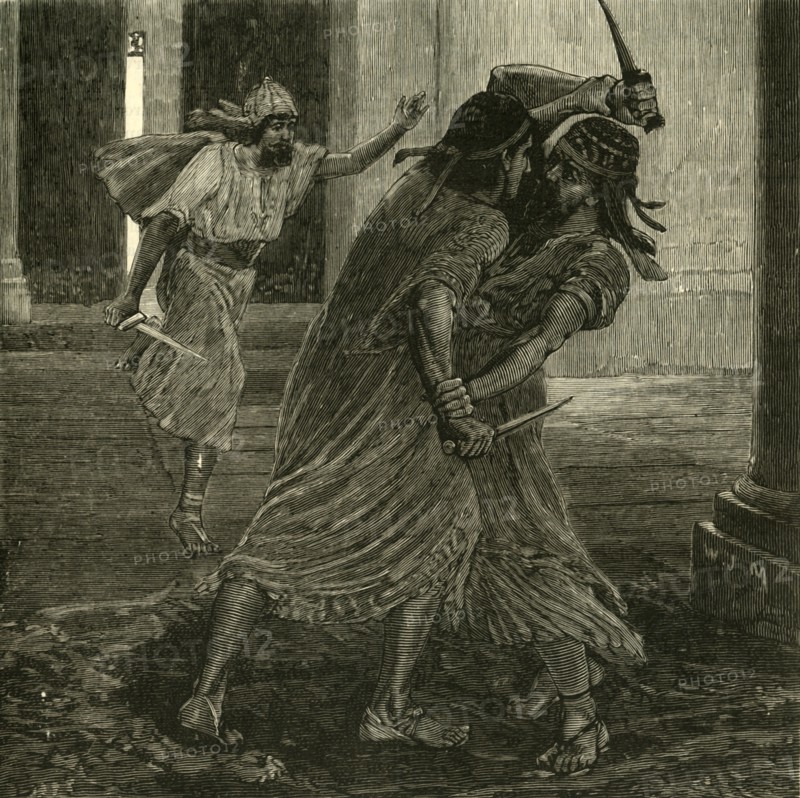 The Struggle Between Gomates and Gobryas', 1890.