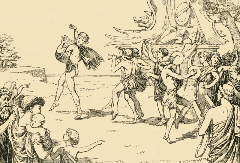 Sophocles Leading the Chorus of Youths', 1890.