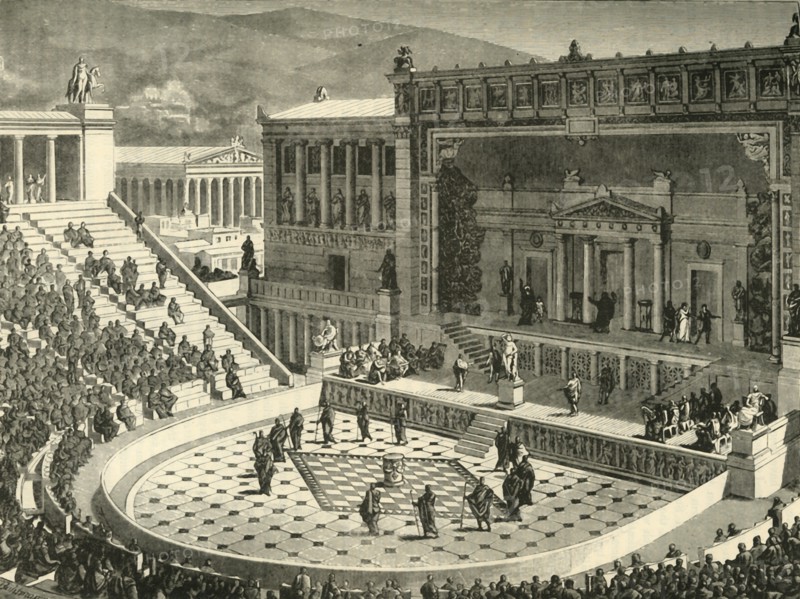 Theatre of Dionysus at Athens', 1890.