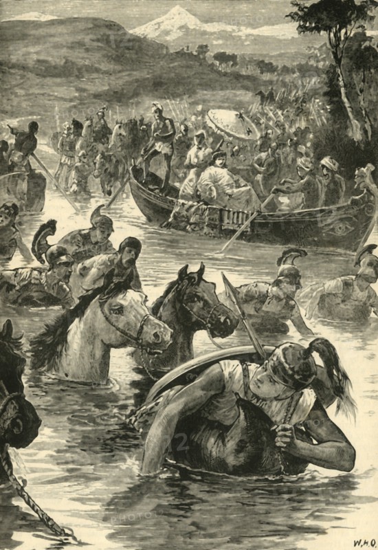The Macedonians Crossing the Jaxartes', 1890.
