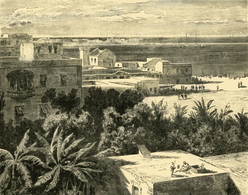 The Great Harbour at Alexandria', 1890.