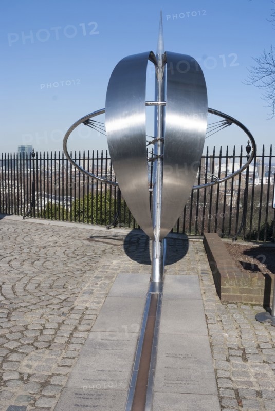 Greenwich Prime Meridian, London, England, UK, 2/3/10.