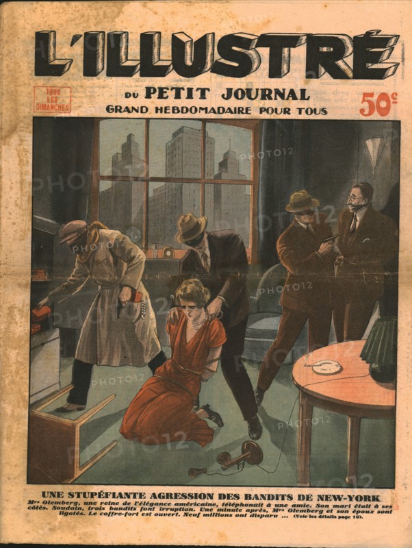 Shocking robbery by bandits in New York,1932