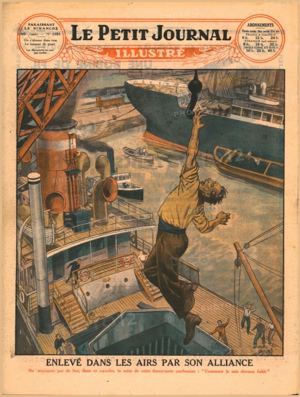 Lifted into the air by his wedding ring,1929