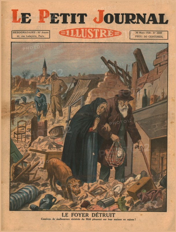 A home destroyed,1930
