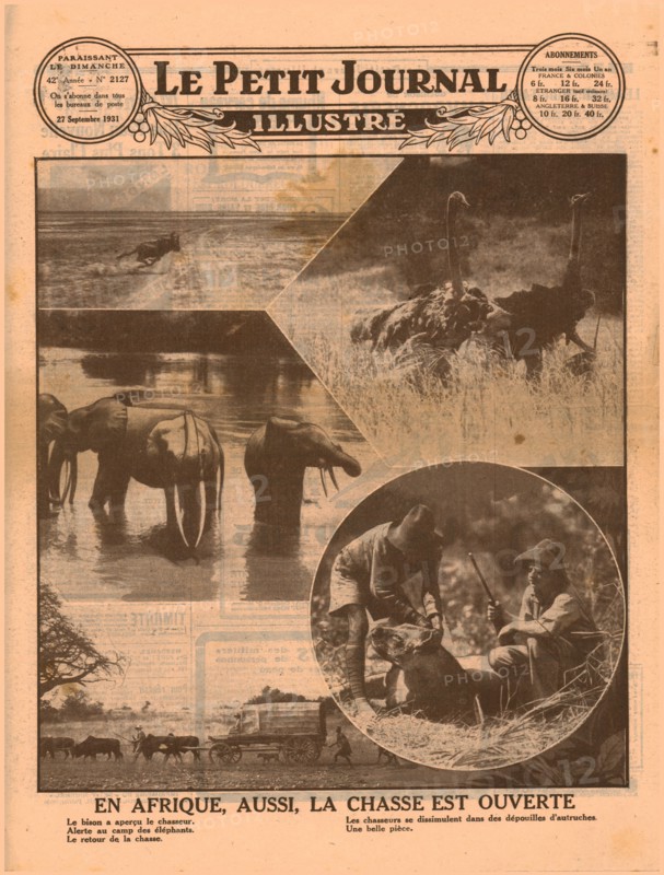 Start of the African hunting season,1931