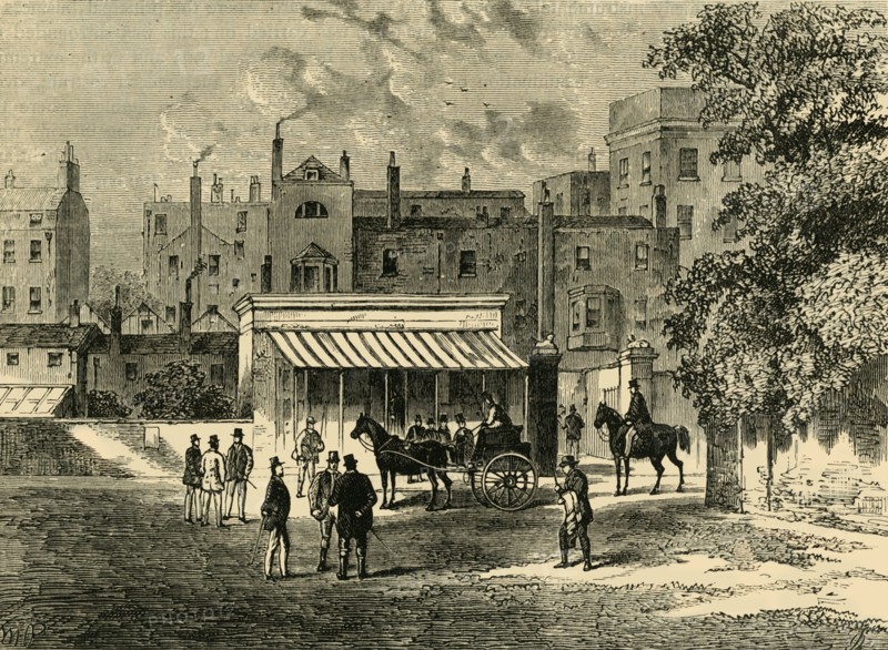 'Entrance to Old "Tattersall's",