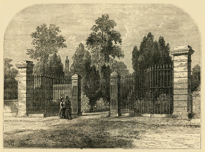 'Entrance to Brompton Cemetery', c1876