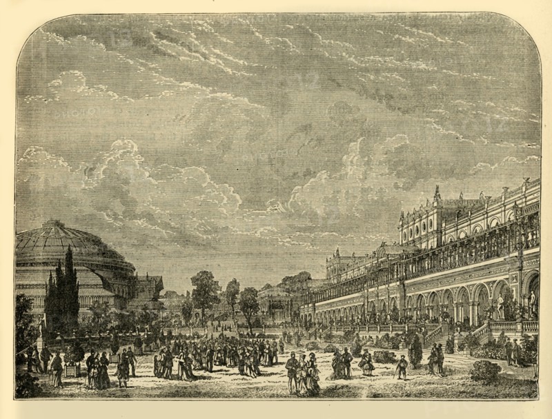 'The Horticultural Garden and Exhibition Building', c1876