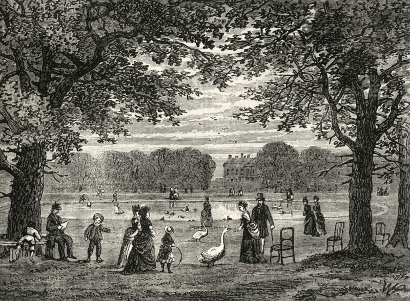'The Round Pond, Kensington Gardens'