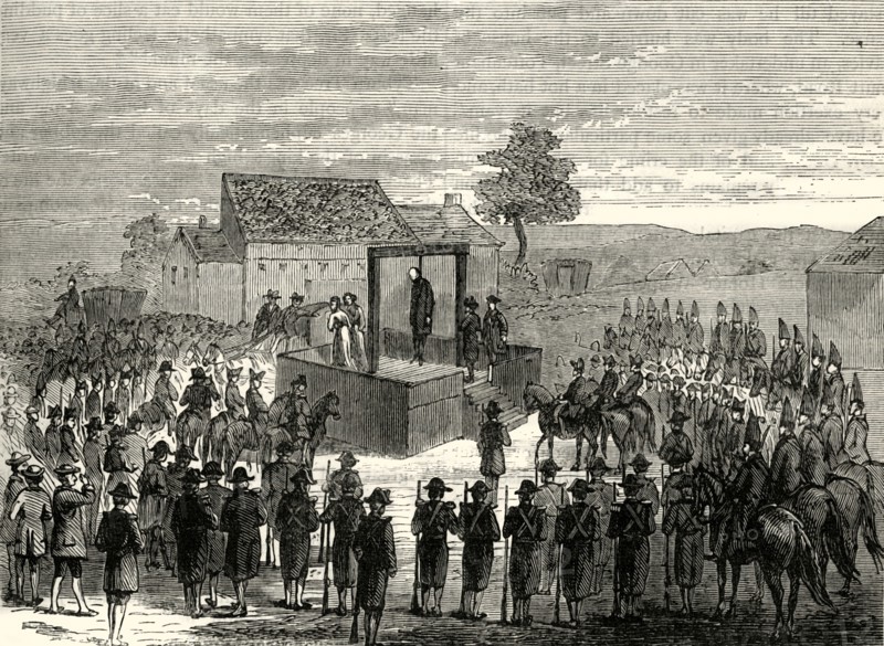 'Execution of Lord Ferrers at Tyburn',1760