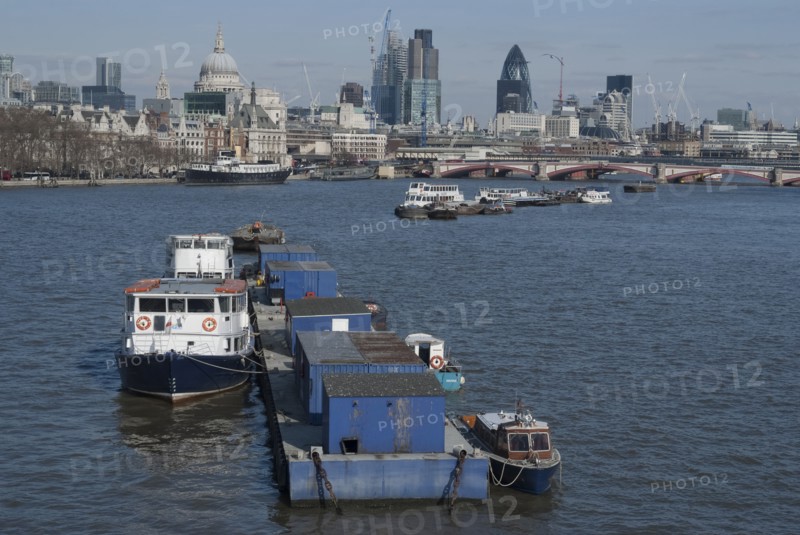 Thames view from Waterloo Bridge, London