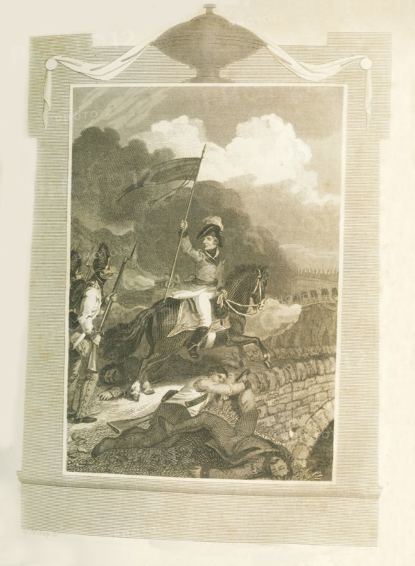 'Buonaparte atttempting to force the Bridge of Arcola',-1796