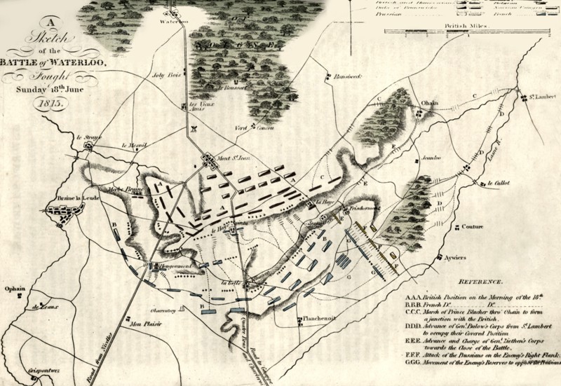 'A Sketch of the Battle of Waterloo', (18 June 1815 )