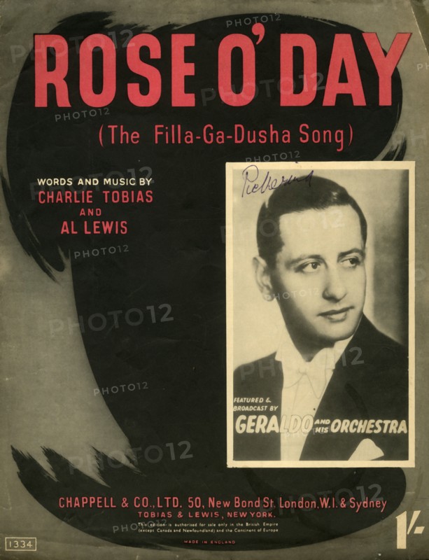 'Rose O'Day (The Filla-Ga-Dusha Song)',1941