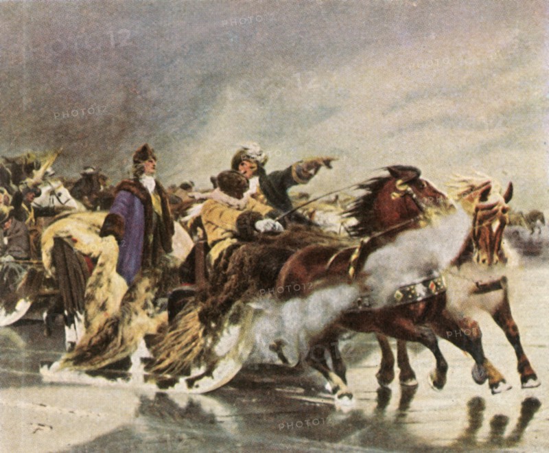The Great Elector crossing the Curonian Lagoon, January 1679
