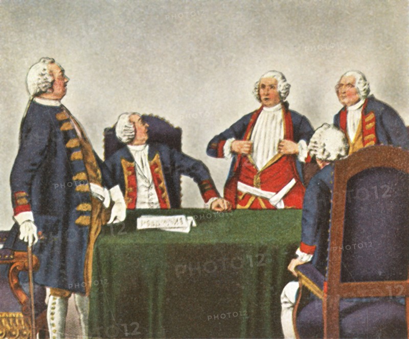 Council of war in Köpenick,1730