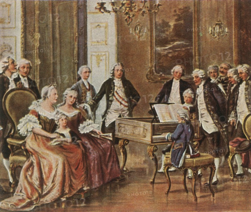 Mozart performs for Empress Maria Theresia, 1 October 1762
