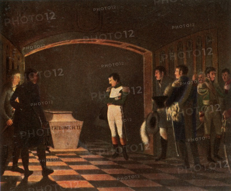 Napoleon I at the tomb of Frederick the Great, 27 October 1806