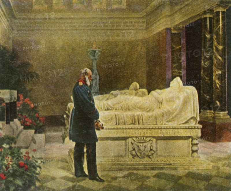 King Wilhelm I at the tomb of his parents, 19 July 1870