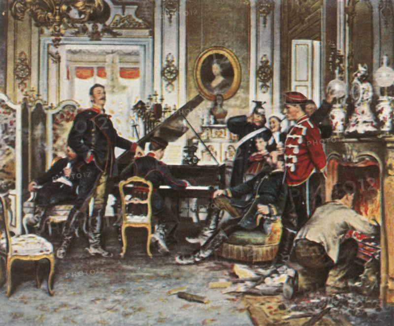 In the Troops' Quarters outside Paris, 1870/71