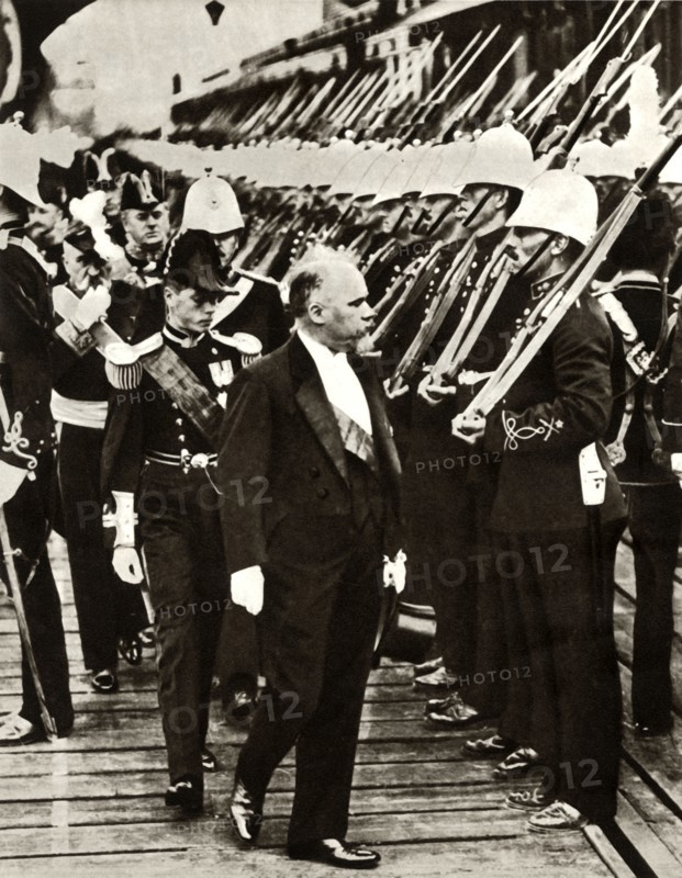 French President Raymond Poincaré with Edward, Prince of Wales