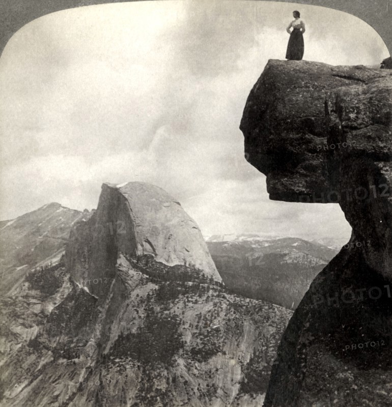 'Overlooking Nature's Grandest Scenery - from Glacier Point (N,