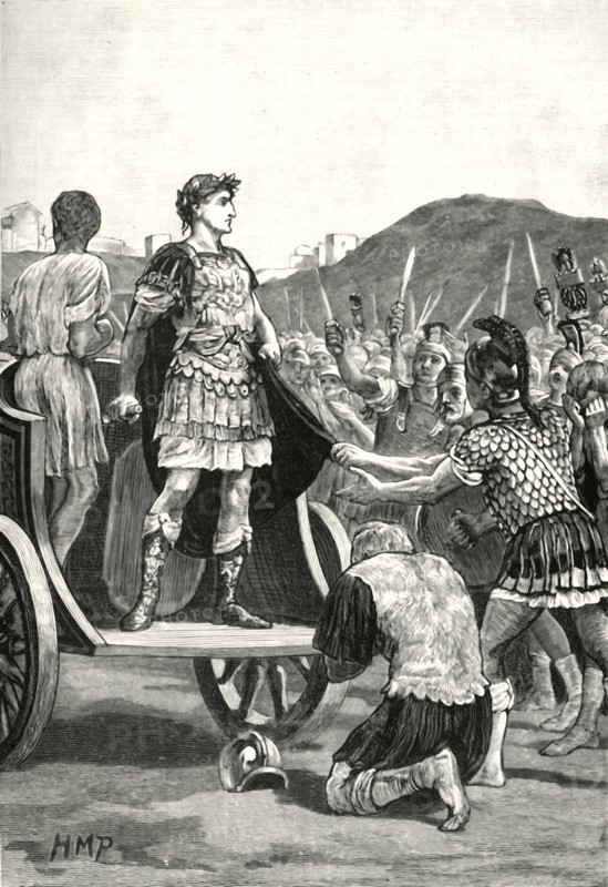 'Caesar Addressing the Malcontent Legions in the Campus Martius',1890