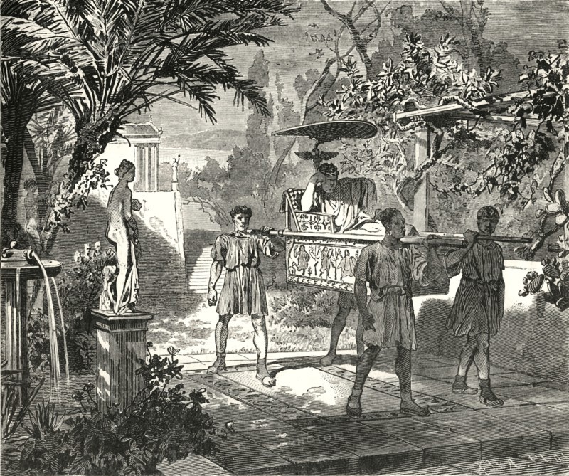 'Roman Garden Scene',1890