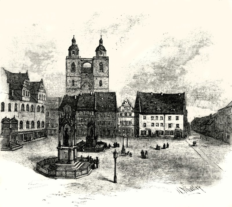 'The Market Square, Wittenberg'