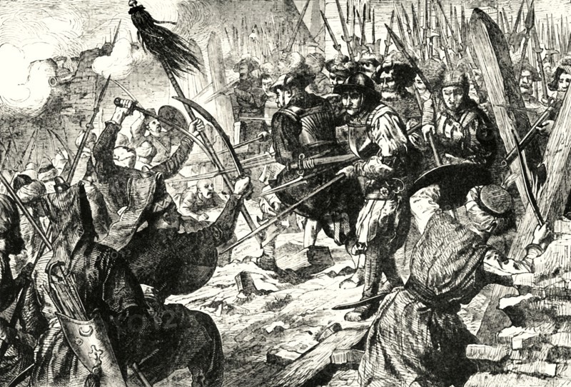 'Final Assault of the Turks in their First Siege of Vienna (1529)',1890