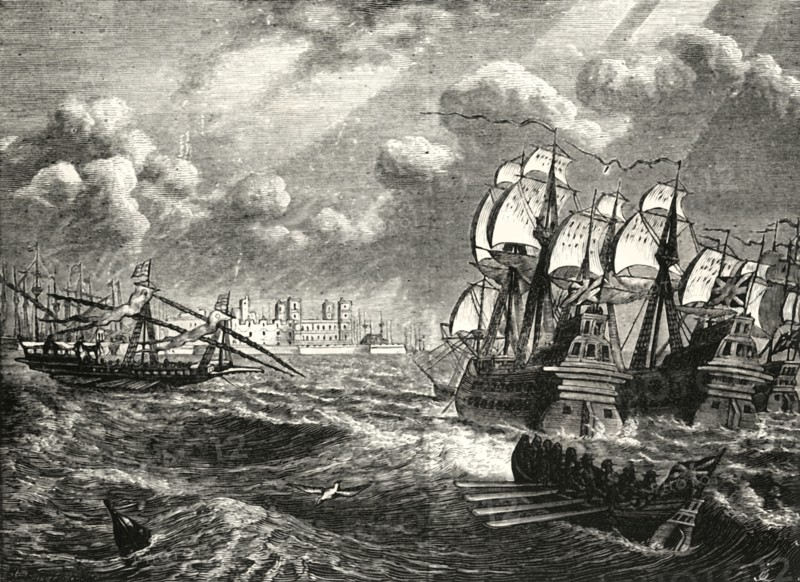 'The English Fleet Before Cadiz',-1596