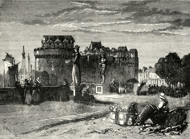 'View in Nantes',1890