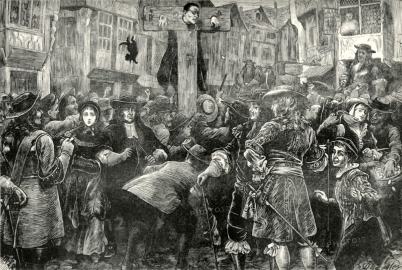 'Titus Oates in the Pillory',1685