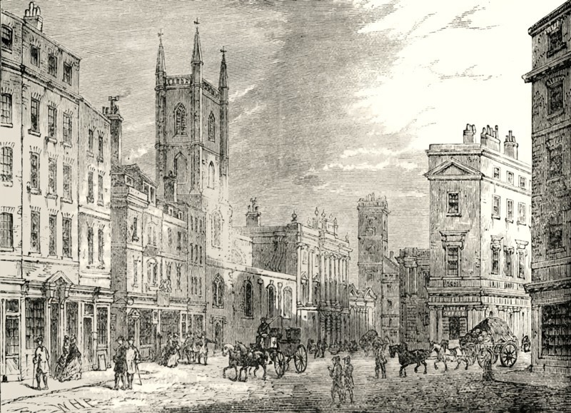 'The Old Bank of England, Looking from the Mansion House'