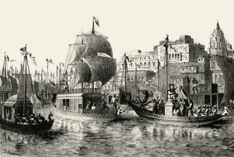 'Religious Festival at Benares',1890