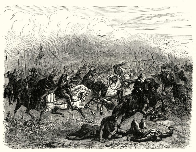 'Defeat of Abdalrahman at Poitiers', (732AD)